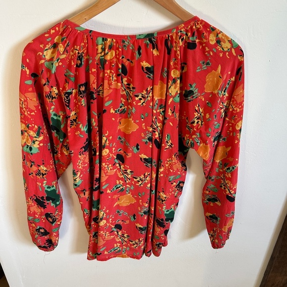 Bayla Jane Floral Silk Blouse for Anthropologie - Picture 5 of 8